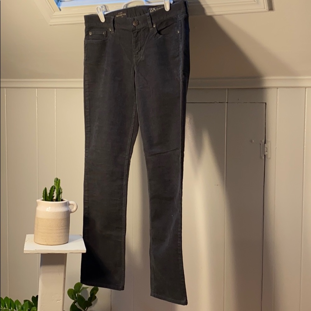 J. Crew Matchstick Corduroy Gray Pants